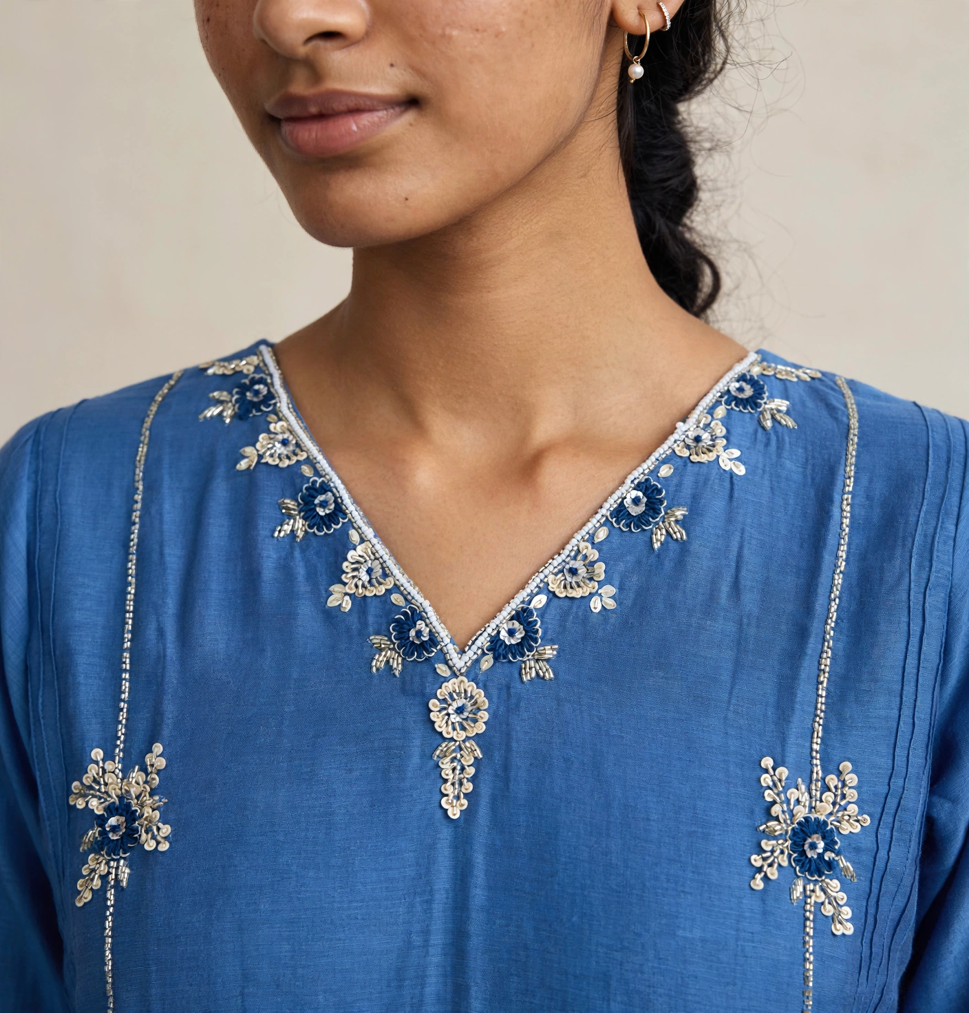 Mul Chandery Suit with Santoon Bottom